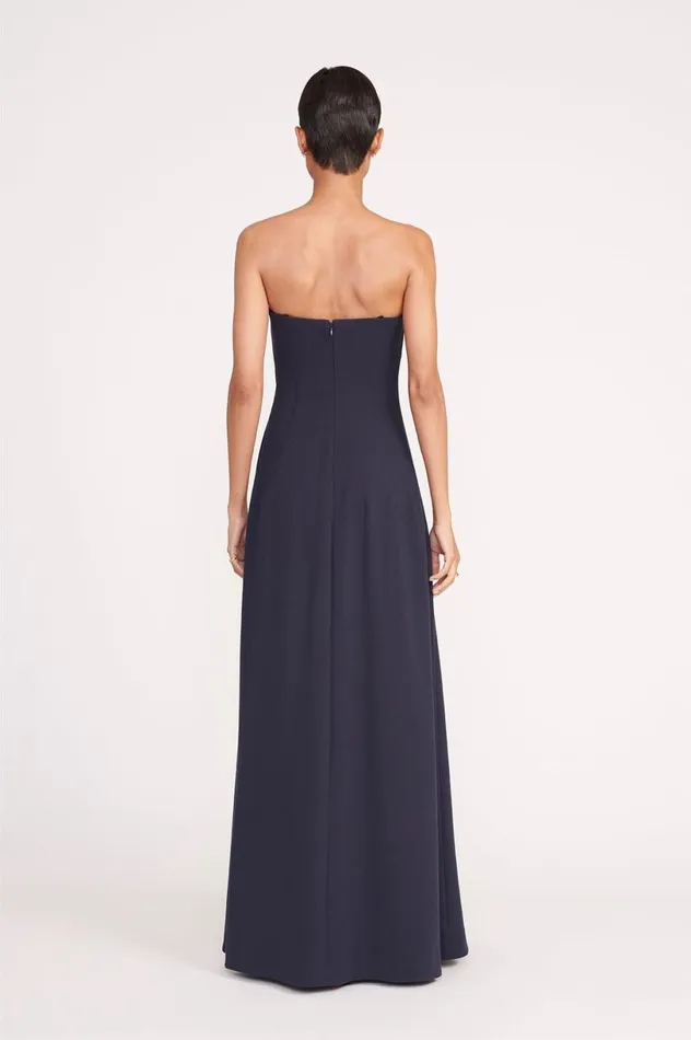 Women Dresses STAUD STAUD BENJAMIN DRESS NAVY Women Dresses STAUD STAUD BENJAMIN DRESS NAVY