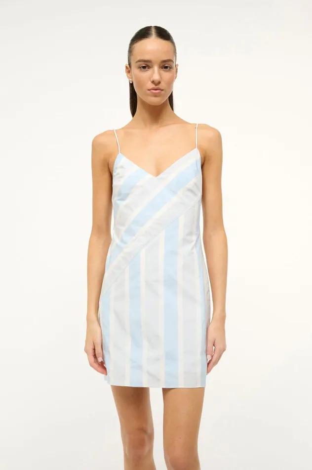 Women Dresses STAUD STAUD BIANCO DRESS ADRIATIC STRIPE Women Dresses STAUD STAUD BIANCO DRESS ADRIATIC STRIPE