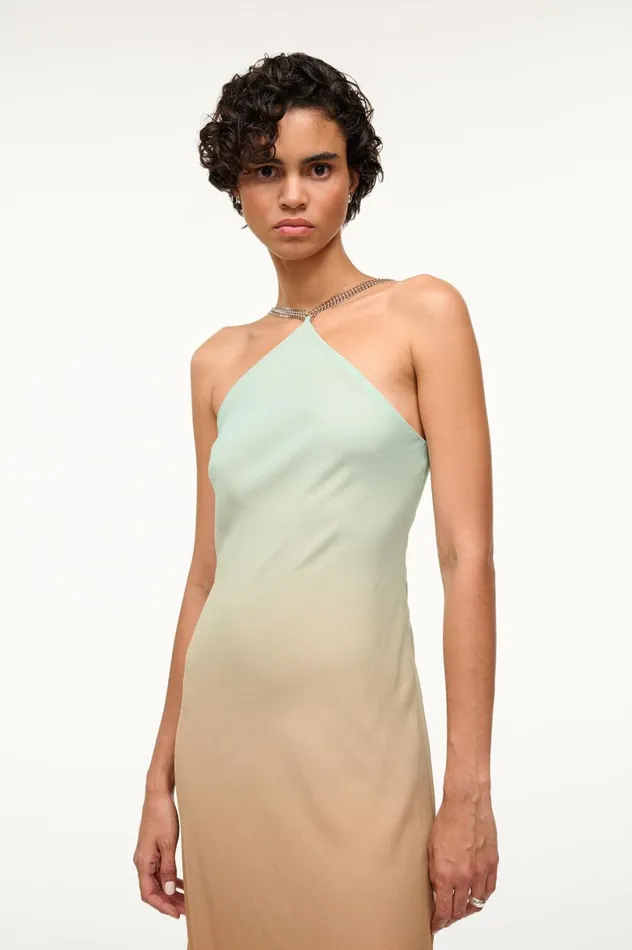 Women Dresses STAUD STAUD CADENCE DRESS CARIBBEAN OMBRE Women Dresses STAUD STAUD CADENCE DRESS CARIBBEAN OMBRE