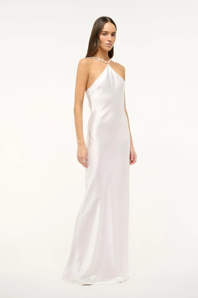 Women Dresses STAUD STAUD CADENCE DRESS PEARL Women Dresses STAUD STAUD CADENCE DRESS PEARL