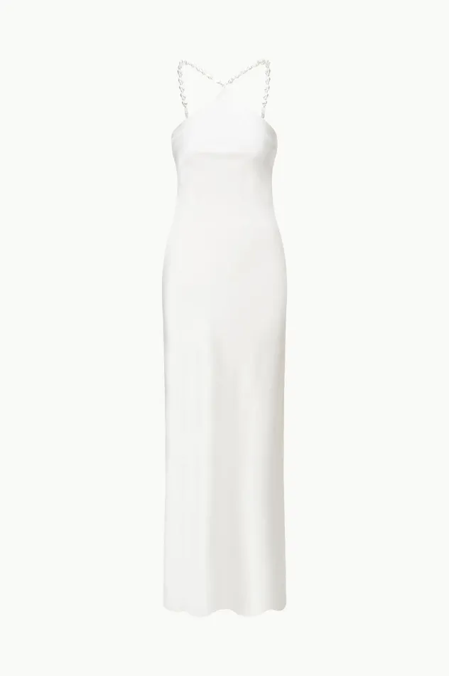 Women Dresses STAUD STAUD CADENCE DRESS PEARL Women Dresses STAUD STAUD CADENCE DRESS PEARL