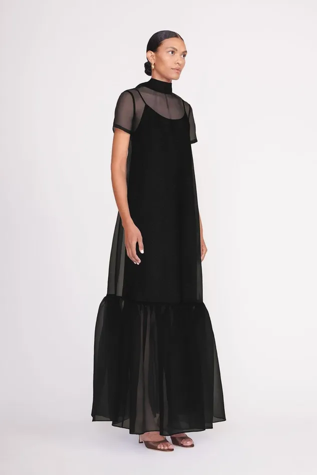 Women Dresses STAUD STAUD CALLUNA DRESS BLACK Women Dresses STAUD STAUD CALLUNA DRESS BLACK