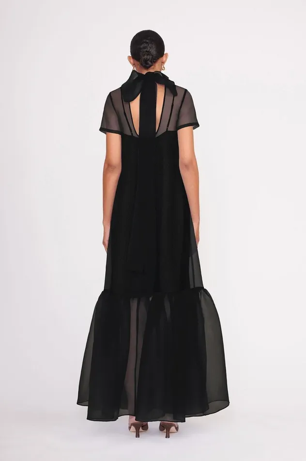 Women Dresses STAUD STAUD CALLUNA DRESS BLACK Women Dresses STAUD STAUD CALLUNA DRESS BLACK