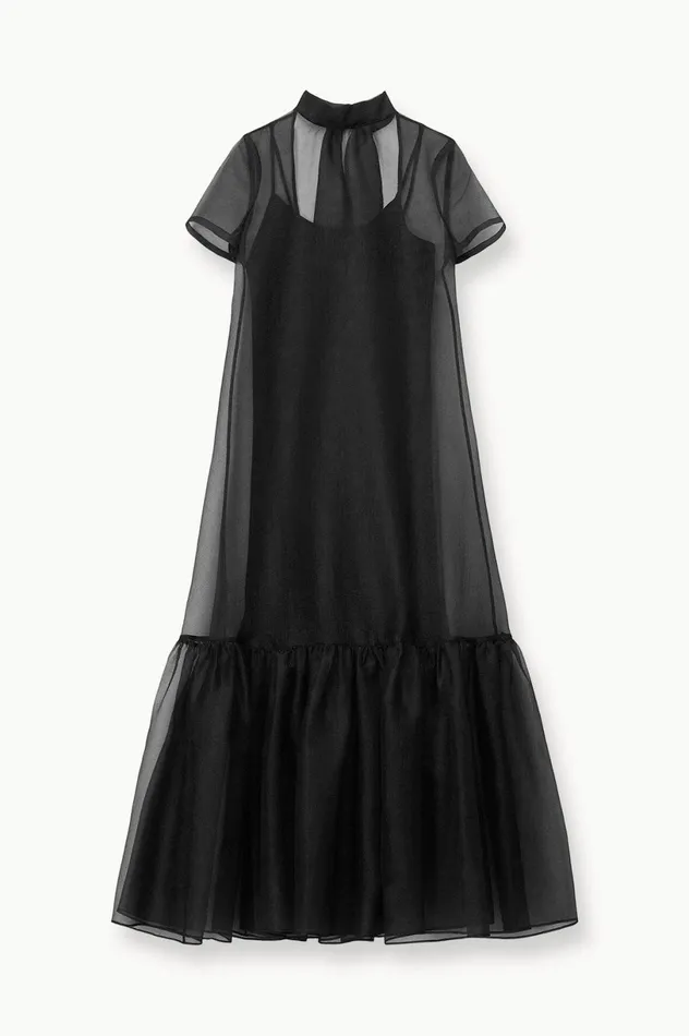 Women Dresses STAUD STAUD CALLUNA DRESS BLACK Women Dresses STAUD STAUD CALLUNA DRESS BLACK
