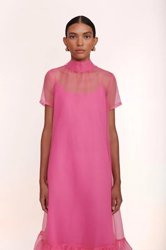 Women Dresses STAUD STAUD CALLUNA DRESS BLUSH Women Dresses STAUD STAUD CALLUNA DRESS BLUSH