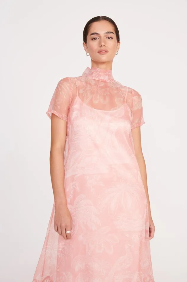 Women Dresses STAUD STAUD CALLUNA DRESS CHERRY BLOSSOM IVORY TOILE Women Dresses STAUD STAUD CALLUNA DRESS CHERRY BLOSSOM IVORY TOILE
