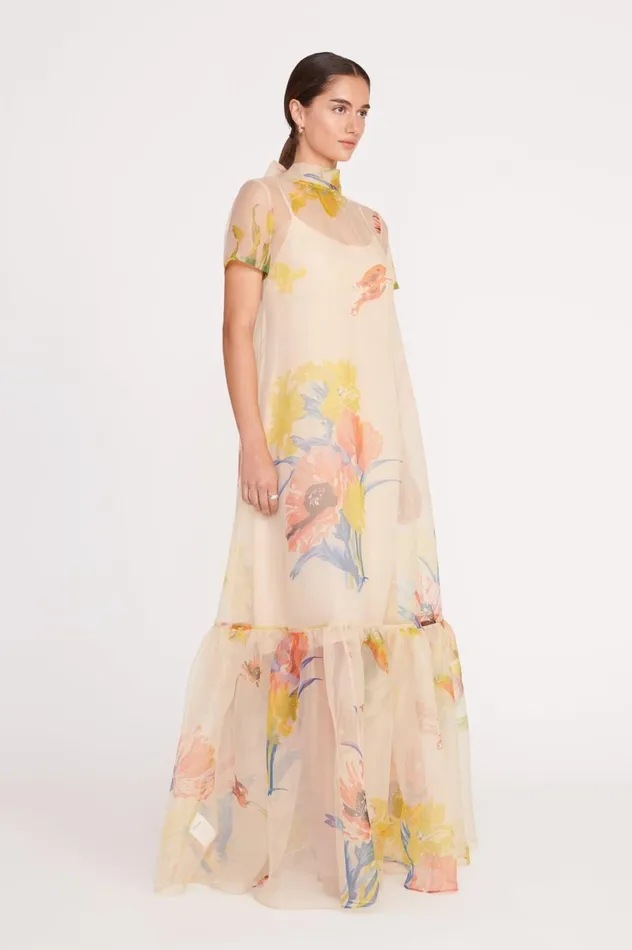 Women Dresses STAUD STAUD CALLUNA DRESS FIRST BLOOM DAY Women Dresses STAUD STAUD CALLUNA DRESS FIRST BLOOM DAY