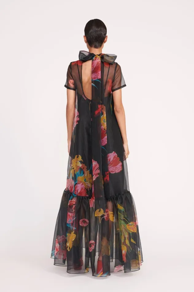 Women Dresses STAUD STAUD CALLUNA DRESS FIRST BLOOM NIGHT Women Dresses STAUD STAUD CALLUNA DRESS FIRST BLOOM NIGHT
