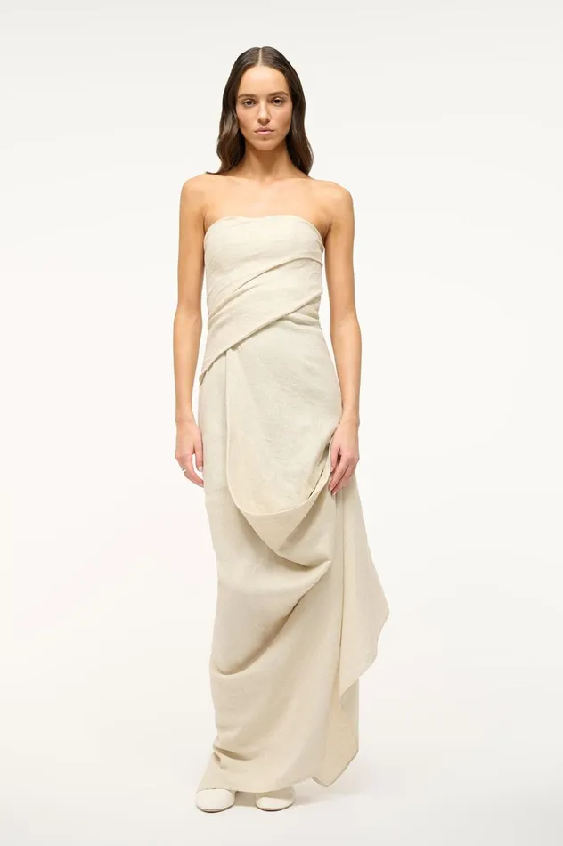 Women Dresses STAUD STAUD CARAVAGGIO DRESS NATURAL