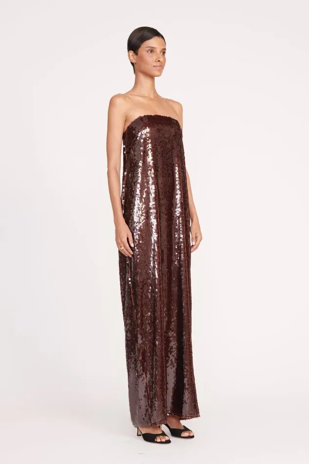 Women Dresses STAUD STAUD CASEY DRESS BRONZE Women Dresses STAUD STAUD CASEY DRESS BRONZE