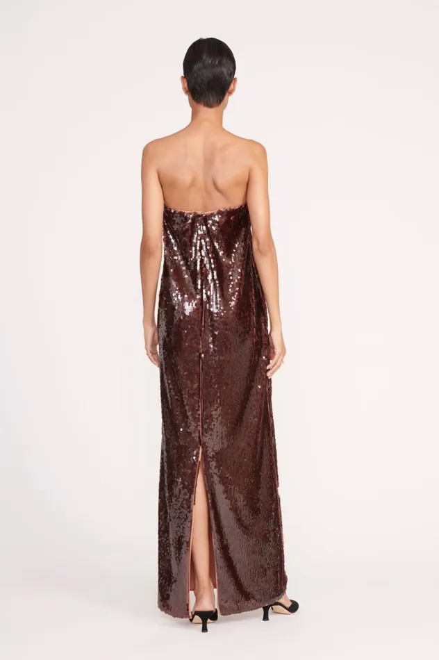 Women Dresses STAUD STAUD CASEY DRESS BRONZE Women Dresses STAUD STAUD CASEY DRESS BRONZE