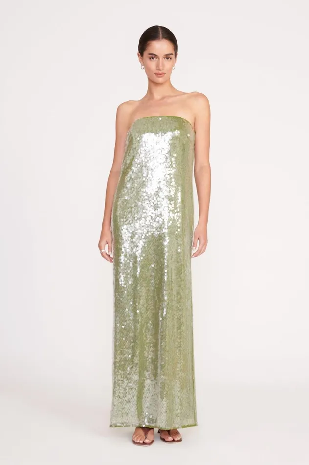 Women Dresses STAUD STAUD CASEY DRESS GARDEN MOSS
