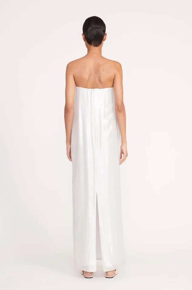 Women Dresses STAUD STAUD CASEY DRESS SILVER Women Dresses STAUD STAUD CASEY DRESS SILVER