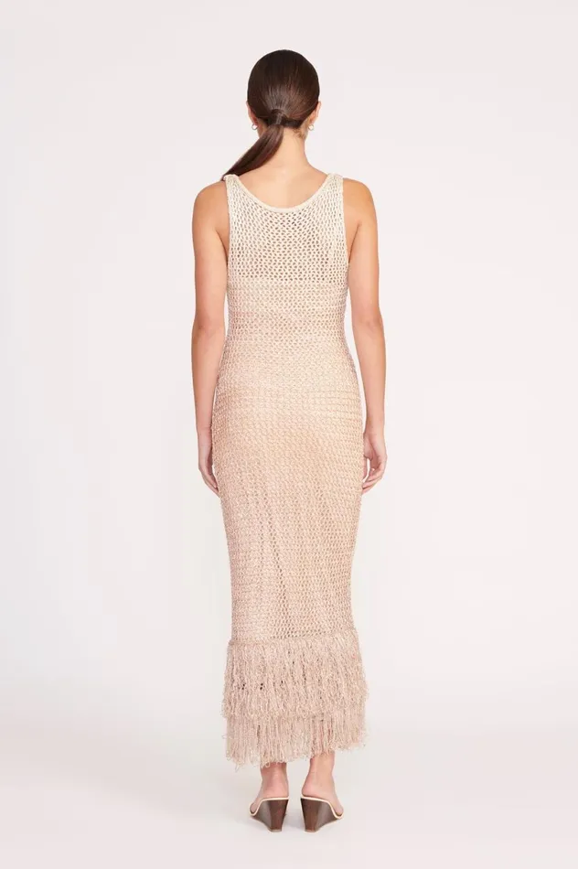 Women Dresses STAUD STAUD CONSTANZA DRESS BEIGE MULTI Women Dresses STAUD STAUD CONSTANZA DRESS BEIGE MULTI