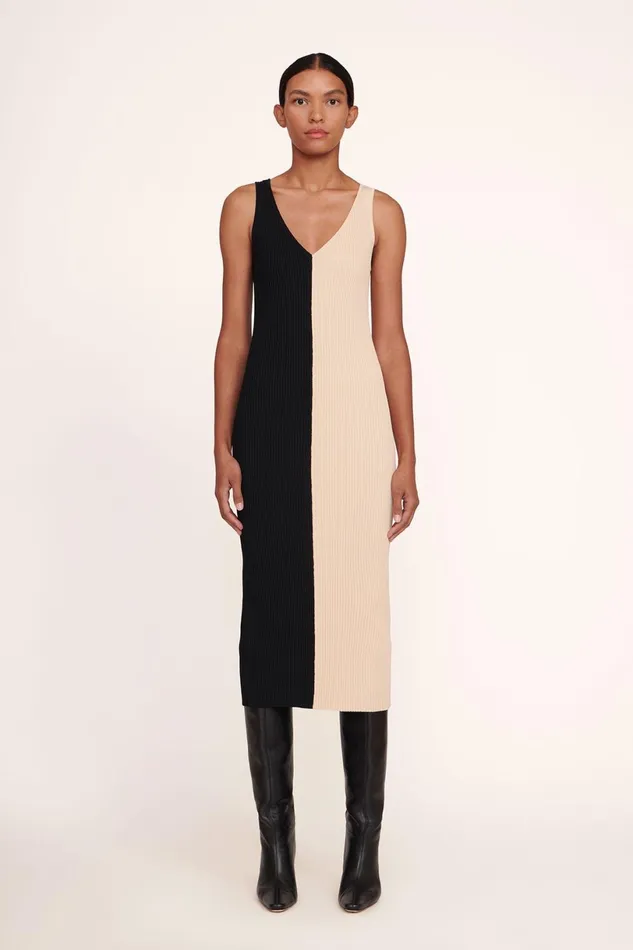 Women Dresses STAUD STAUD DANA DRESS BUFF BLACK