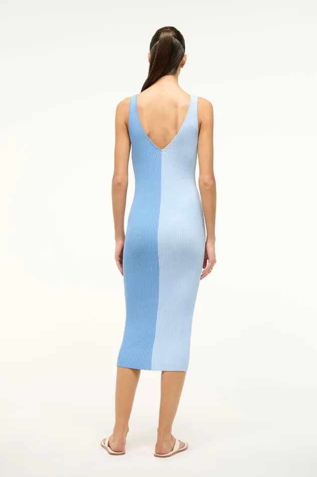 Women Dresses STAUD STAUD DANA DRESS PERIWINKLE MULTI Women Dresses STAUD STAUD DANA DRESS PERIWINKLE MULTI