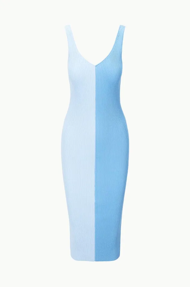 Women Dresses STAUD STAUD DANA DRESS PERIWINKLE MULTI Women Dresses STAUD STAUD DANA DRESS PERIWINKLE MULTI