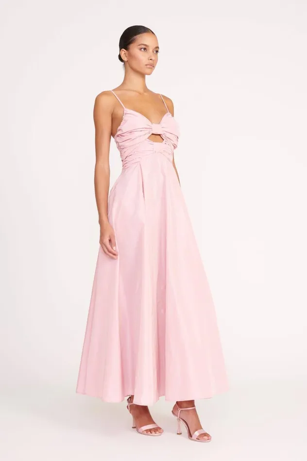 Women Dresses STAUD STAUD DAYANARA DRESS CHERRY BLOSSOM Women Dresses STAUD STAUD DAYANARA DRESS CHERRY BLOSSOM