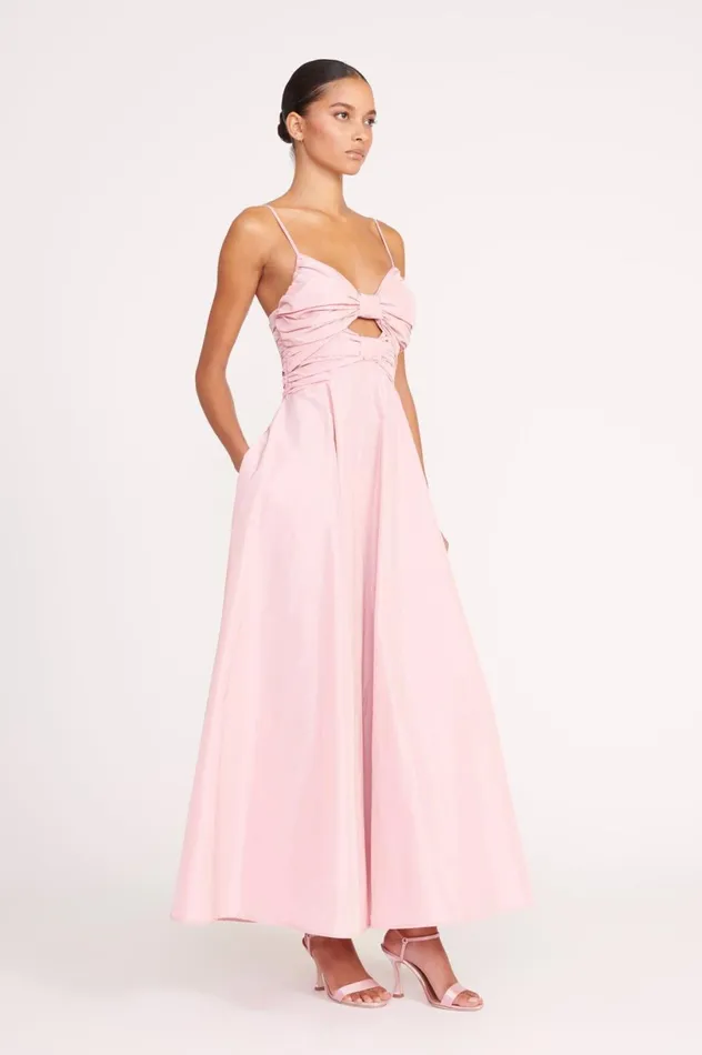 Women Dresses STAUD STAUD DAYANARA DRESS CHERRY BLOSSOM Women Dresses STAUD STAUD DAYANARA DRESS CHERRY BLOSSOM