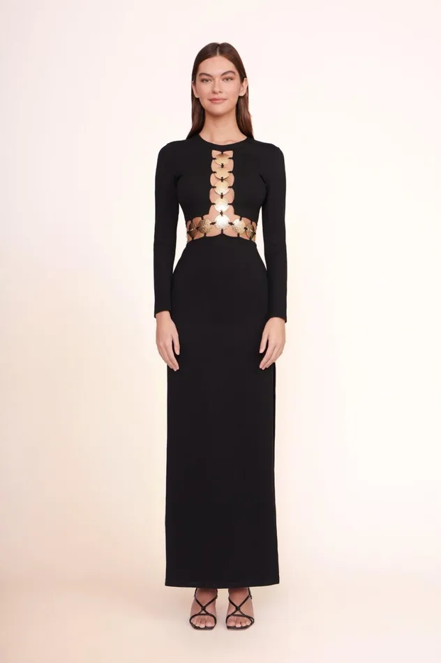 Women Dresses STAUD STAUD DELPHINE DRESS BLACK