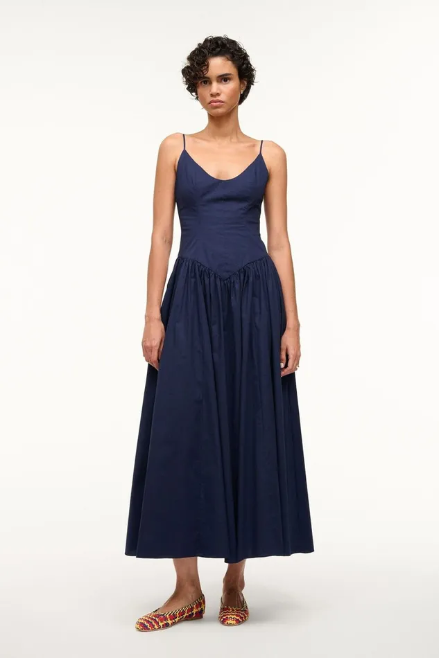 Women Dresses STAUD STAUD DENA DRESS NAVY