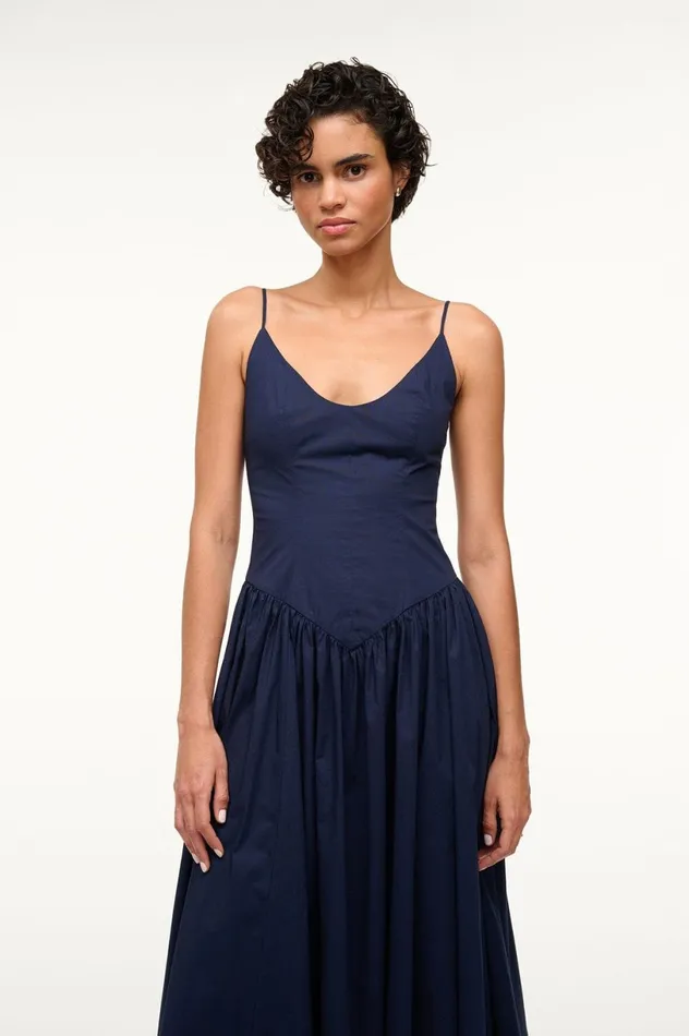 Women Dresses STAUD STAUD DENA DRESS NAVY Women Dresses STAUD STAUD DENA DRESS NAVY