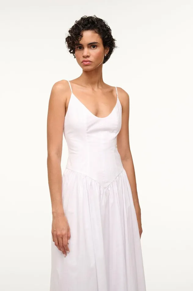 Women Dresses STAUD STAUD DENA DRESS WHITE Women Dresses STAUD STAUD DENA DRESS WHITE