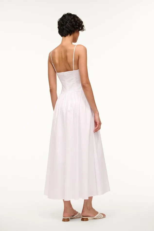 Women Dresses STAUD STAUD DENA DRESS WHITE Women Dresses STAUD STAUD DENA DRESS WHITE