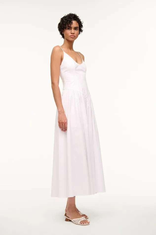 Women Dresses STAUD STAUD DENA DRESS WHITE Women Dresses STAUD STAUD DENA DRESS WHITE