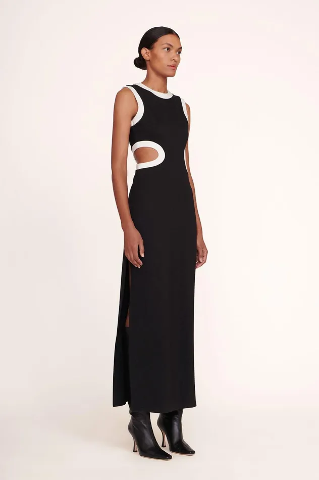 Women Dresses STAUD STAUD DOLCE DRESS BLACK Women Dresses STAUD STAUD DOLCE DRESS BLACK