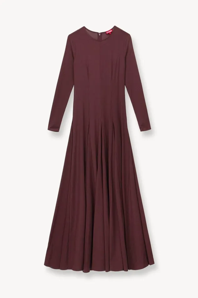 Women Dresses STAUD STAUD DONOVAN DRESS BARK Women Dresses STAUD STAUD DONOVAN DRESS BARK