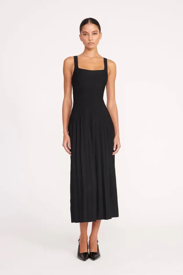 Women Dresses STAUD STAUD ELLISON DRESS BLACK