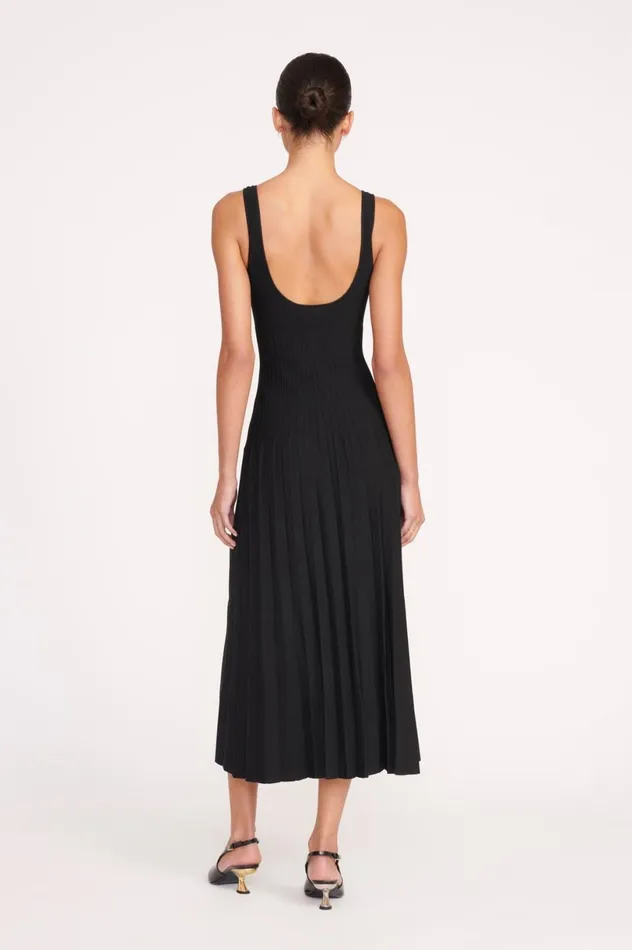 Women Dresses STAUD STAUD ELLISON DRESS BLACK Women Dresses STAUD STAUD ELLISON DRESS BLACK