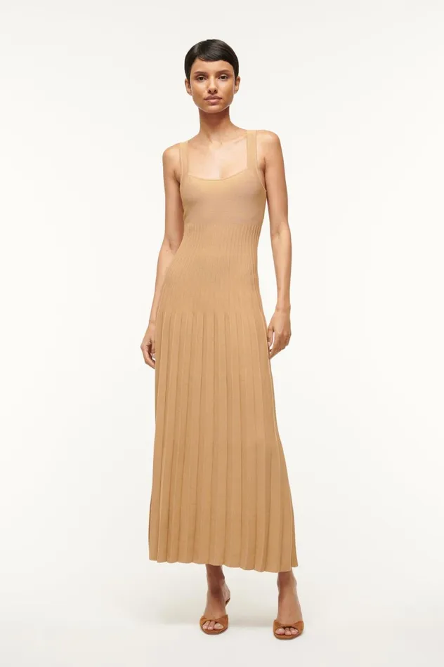 Women Dresses STAUD STAUD ELLISON DRESS CAMEL