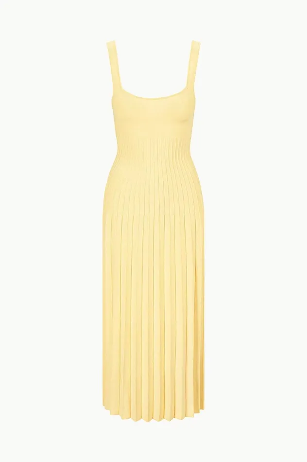 Women Dresses STAUD STAUD ELLISON DRESS LEMON DROP Women Dresses STAUD STAUD ELLISON DRESS LEMON DROP