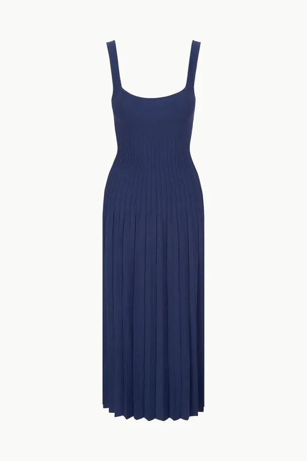 Women Dresses STAUD STAUD ELLISON DRESS NAVY Women Dresses STAUD STAUD ELLISON DRESS NAVY