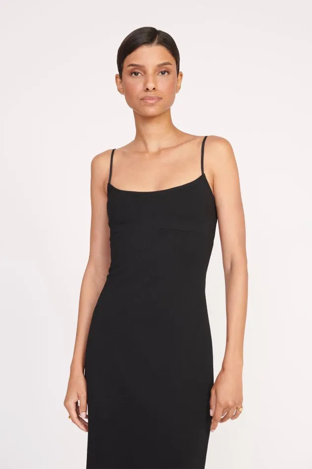 Women Dresses STAUD STAUD FARIDAH DRESS BLACK IVORY Women Dresses STAUD STAUD FARIDAH DRESS BLACK IVORY