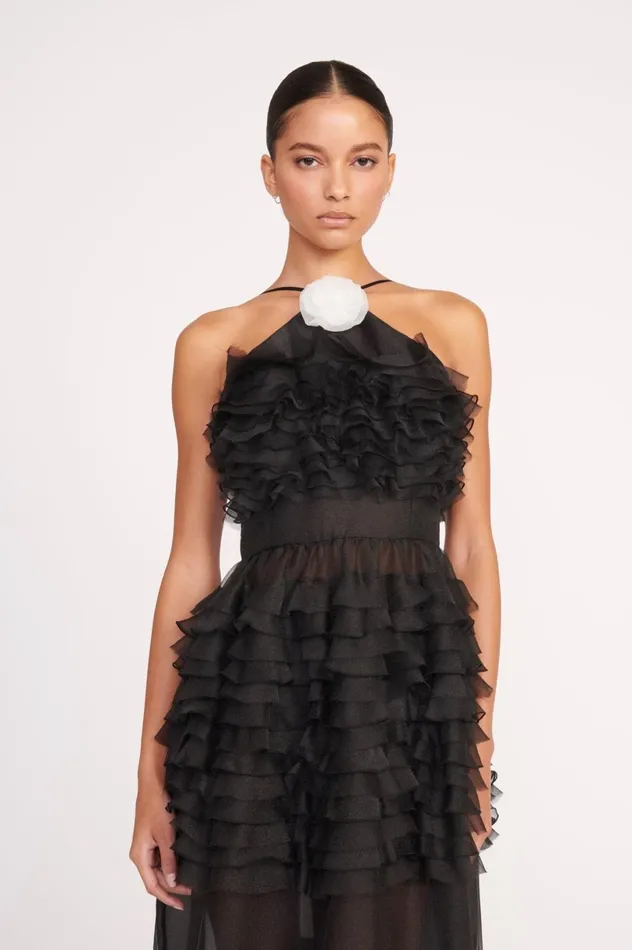 Women Dresses STAUD STAUD FLORIAN DRESS BLACK Women Dresses STAUD STAUD FLORIAN DRESS BLACK