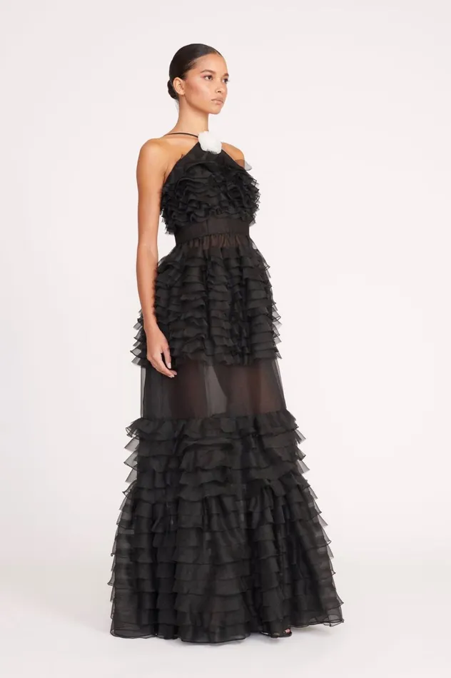 Women Dresses STAUD STAUD FLORIAN DRESS BLACK Women Dresses STAUD STAUD FLORIAN DRESS BLACK