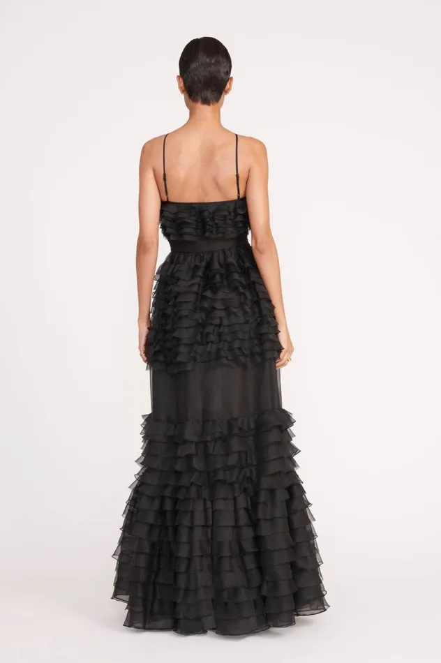 Women Dresses STAUD STAUD FLORIAN DRESS BLACK Women Dresses STAUD STAUD FLORIAN DRESS BLACK