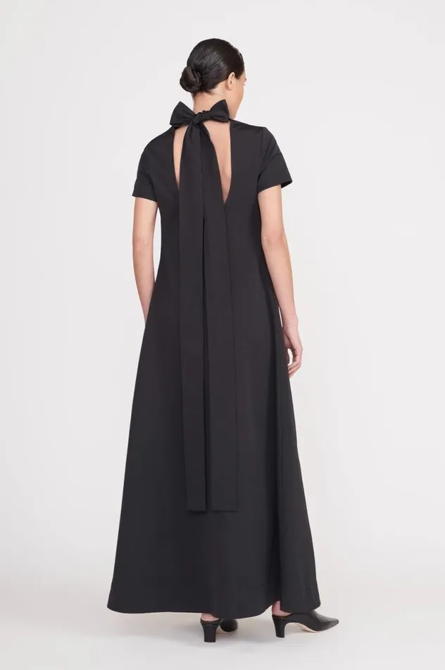 Women Dresses STAUD STAUD ILANA DRESS BLACK Women Dresses STAUD STAUD ILANA DRESS BLACK