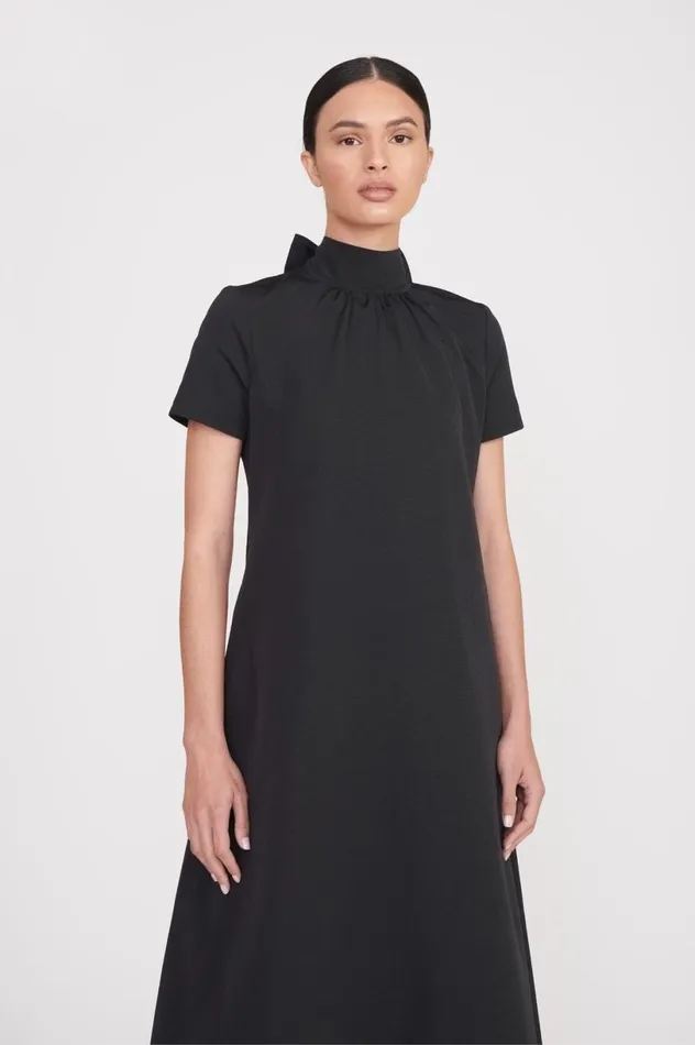 Women Dresses STAUD STAUD ILANA DRESS BLACK Women Dresses STAUD STAUD ILANA DRESS BLACK