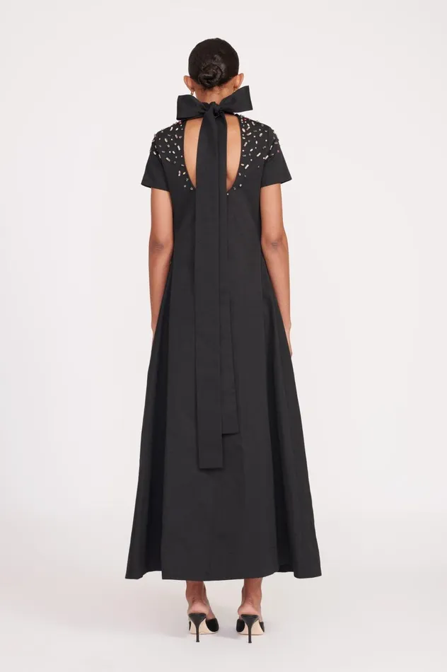 Women Dresses STAUD STAUD ILANA DRESS BLACK SILVER Women Dresses STAUD STAUD ILANA DRESS BLACK SILVER