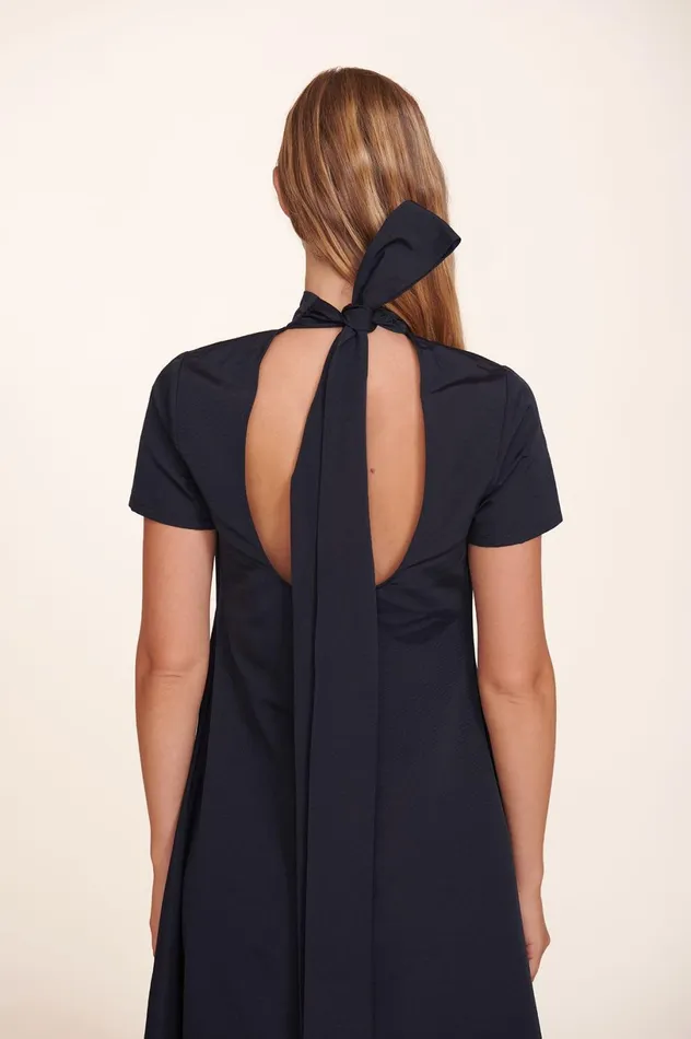 Women Dresses STAUD STAUD ILANA DRESS NAVY Women Dresses STAUD STAUD ILANA DRESS NAVY