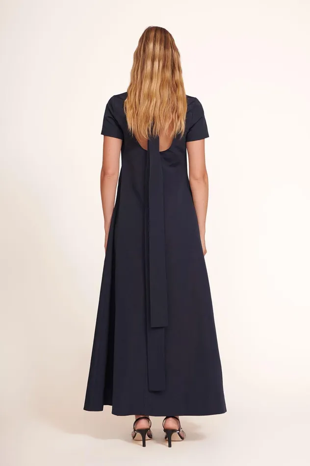 Women Dresses STAUD STAUD ILANA DRESS NAVY Women Dresses STAUD STAUD ILANA DRESS NAVY