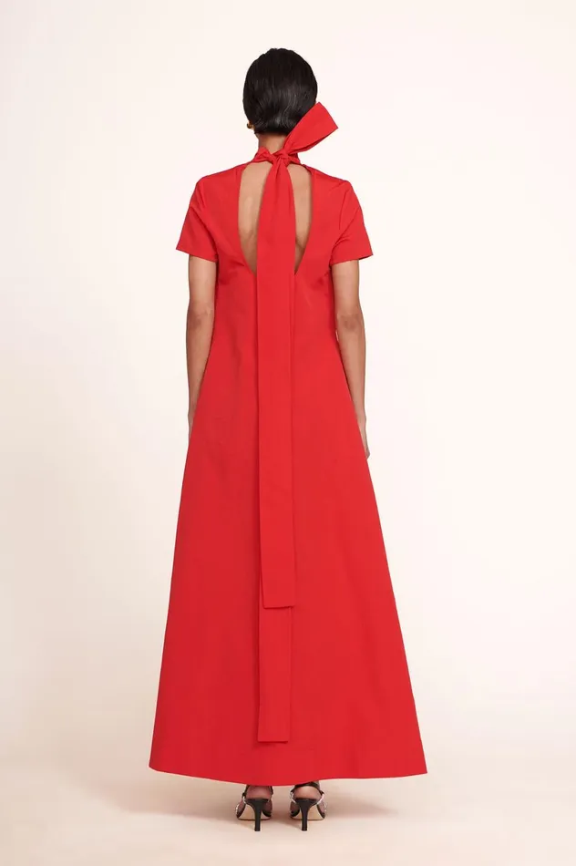 Women Dresses STAUD STAUD ILANA DRESS POINSETTIA Women Dresses STAUD STAUD ILANA DRESS POINSETTIA