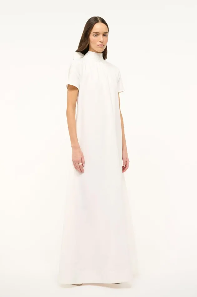 Women Dresses STAUD STAUD ILANA DRESS WHITE Women Dresses STAUD STAUD ILANA DRESS WHITE