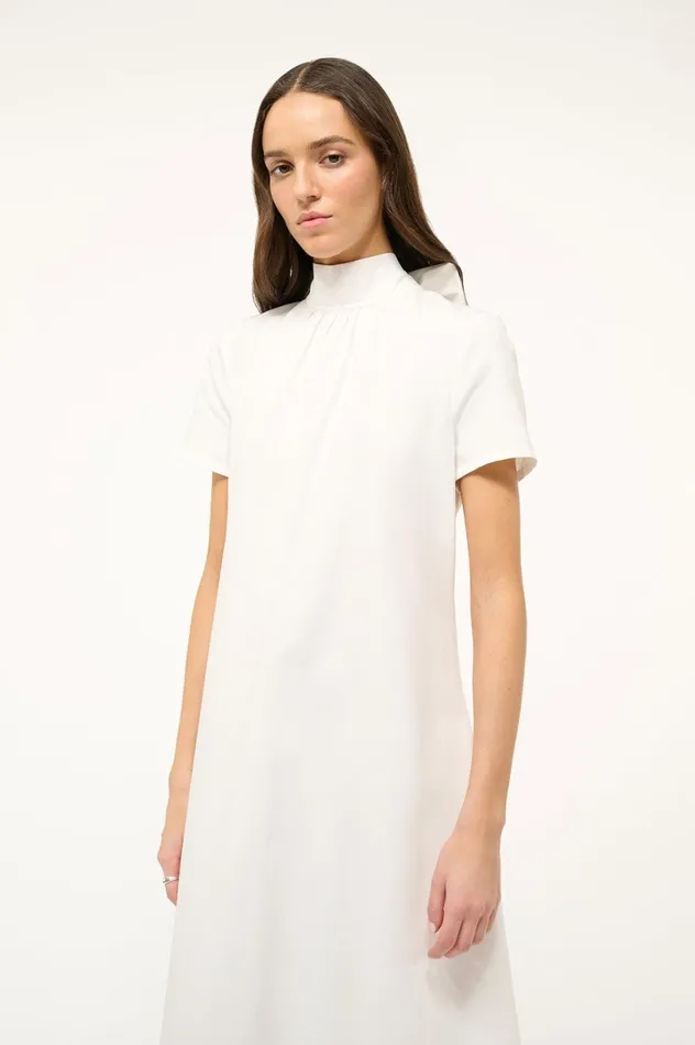 Women Dresses STAUD STAUD ILANA DRESS WHITE Women Dresses STAUD STAUD ILANA DRESS WHITE