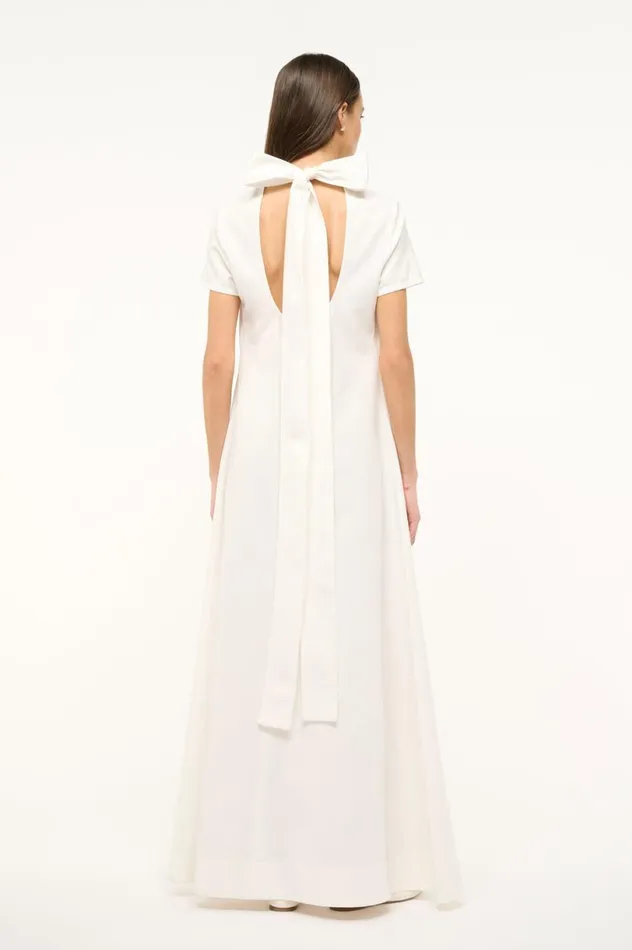 Women Dresses STAUD STAUD ILANA DRESS WHITE Women Dresses STAUD STAUD ILANA DRESS WHITE