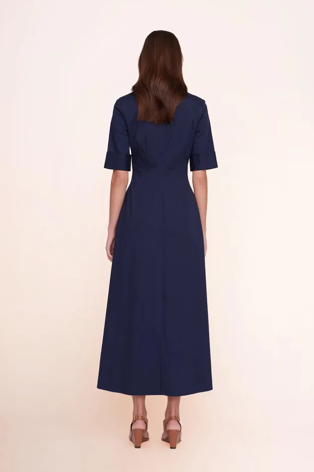 Women Dresses STAUD STAUD JOAN MAXI DRESS NAVY Women Dresses STAUD STAUD JOAN MAXI DRESS NAVY